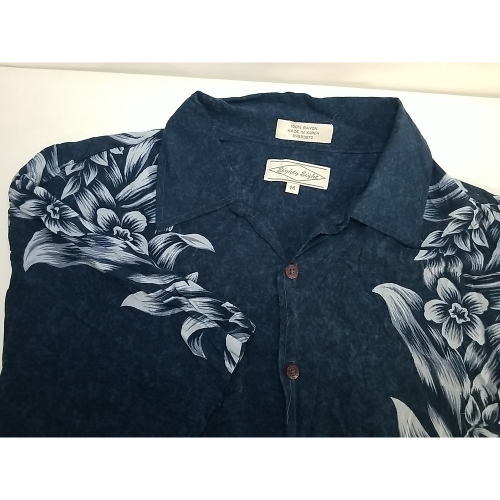 Eighty Eight Mens‎ Hawaiian Button Up Shirt Short Sleeve